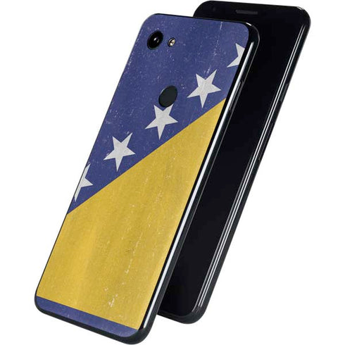 Bosnia and Herzegovina Flag Distressed Google Pixel 3a XL Skin